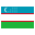 Özbəkistan flag